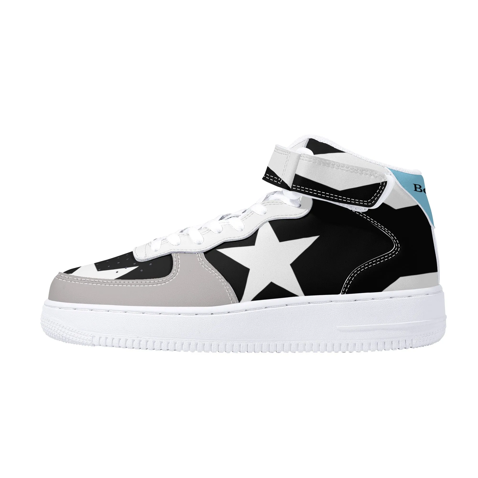 "Air Borikén" La Promesa Edition Men's High Top Leather Sneakers