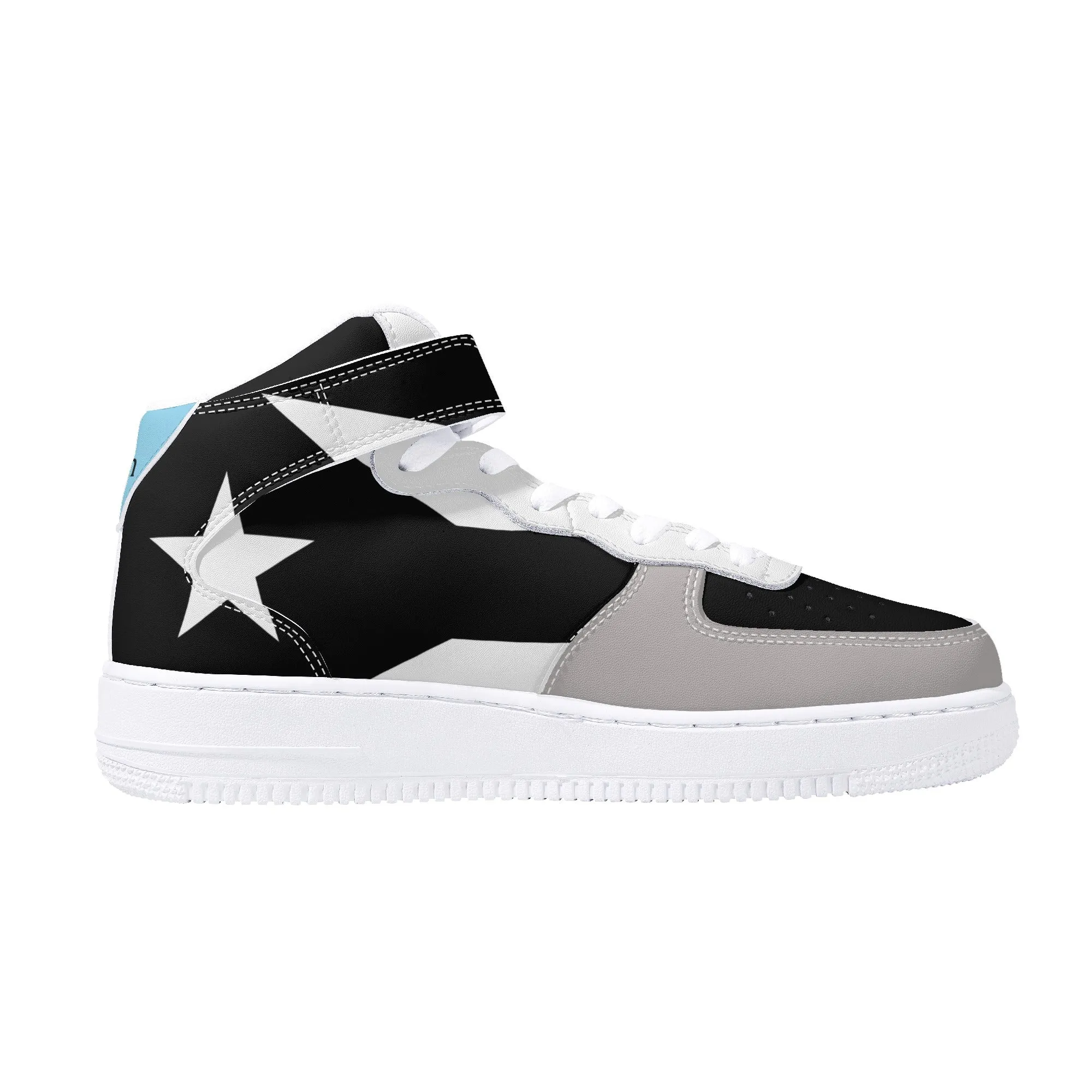 "Air Borikén" La Promesa Edition Men's High Top Leather Sneakers