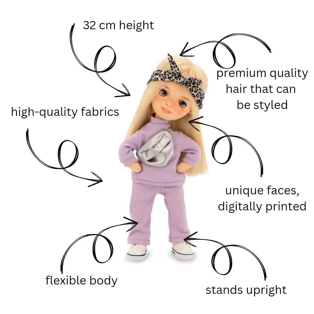 Rag Doll in a Purple Tracksuit - Mia
