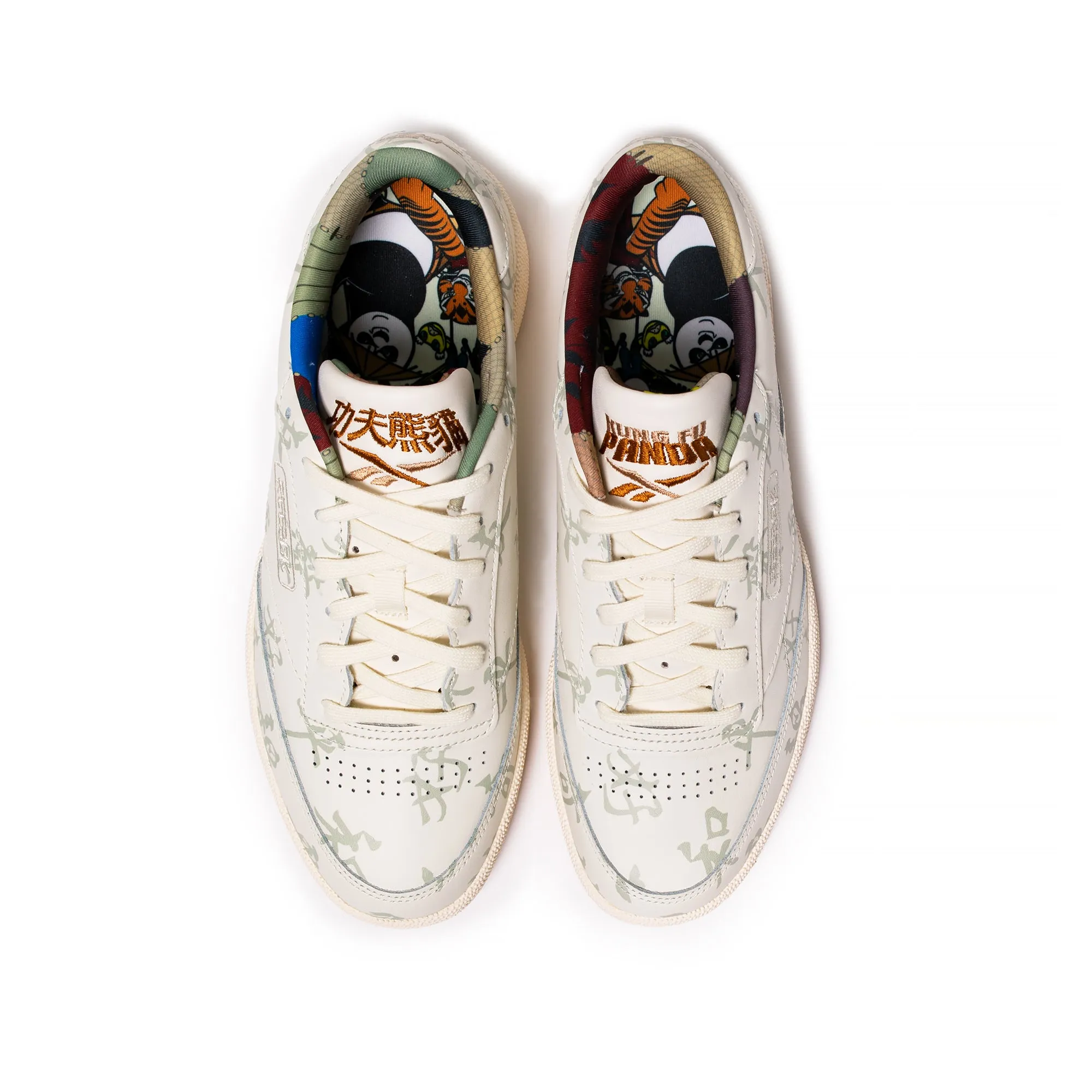 Reebok Mens Club C 85 'Kung Fu Panda' Shoes