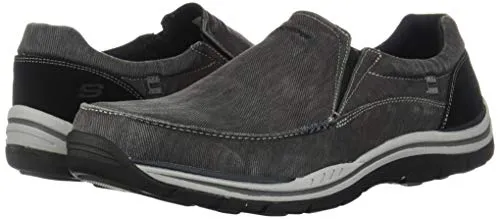 Skechers USA Men's Expected Avillo Relaxed-Fit Slip-On Loafer,Black,13 EW US