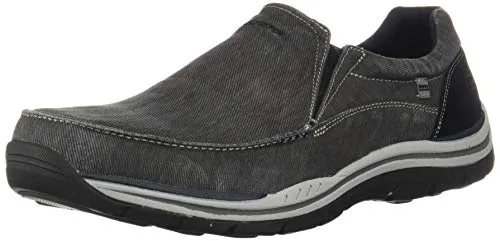 Skechers USA Men's Expected Avillo Relaxed-Fit Slip-On Loafer,Black,13 EW US