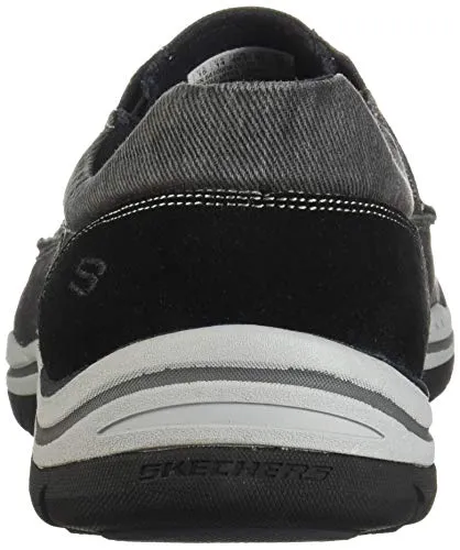 Skechers USA Men's Expected Avillo Relaxed-Fit Slip-On Loafer,Black,13 EW US