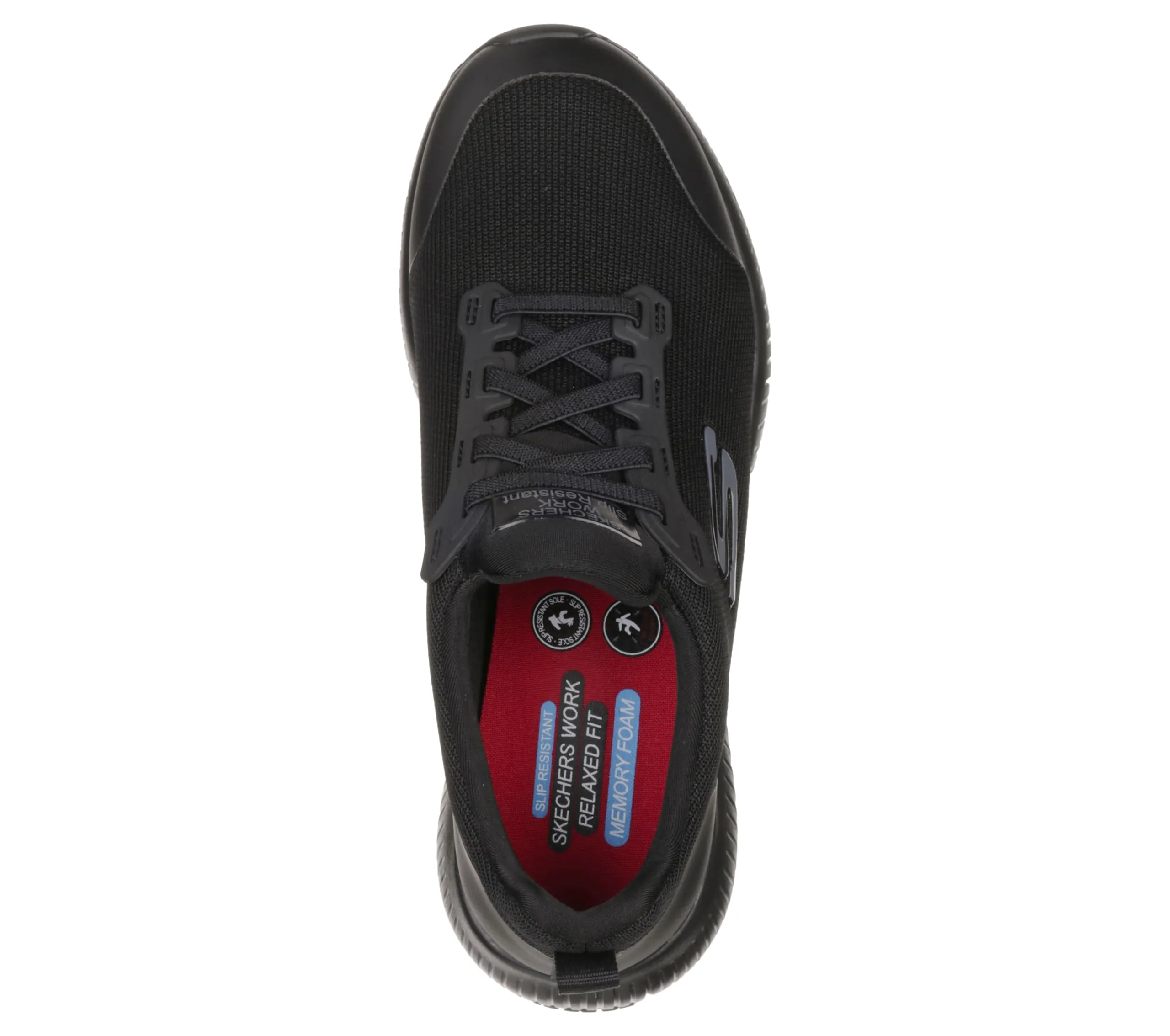Skechers Women's Squad Sr Food Service Shoe, Black, 9.5