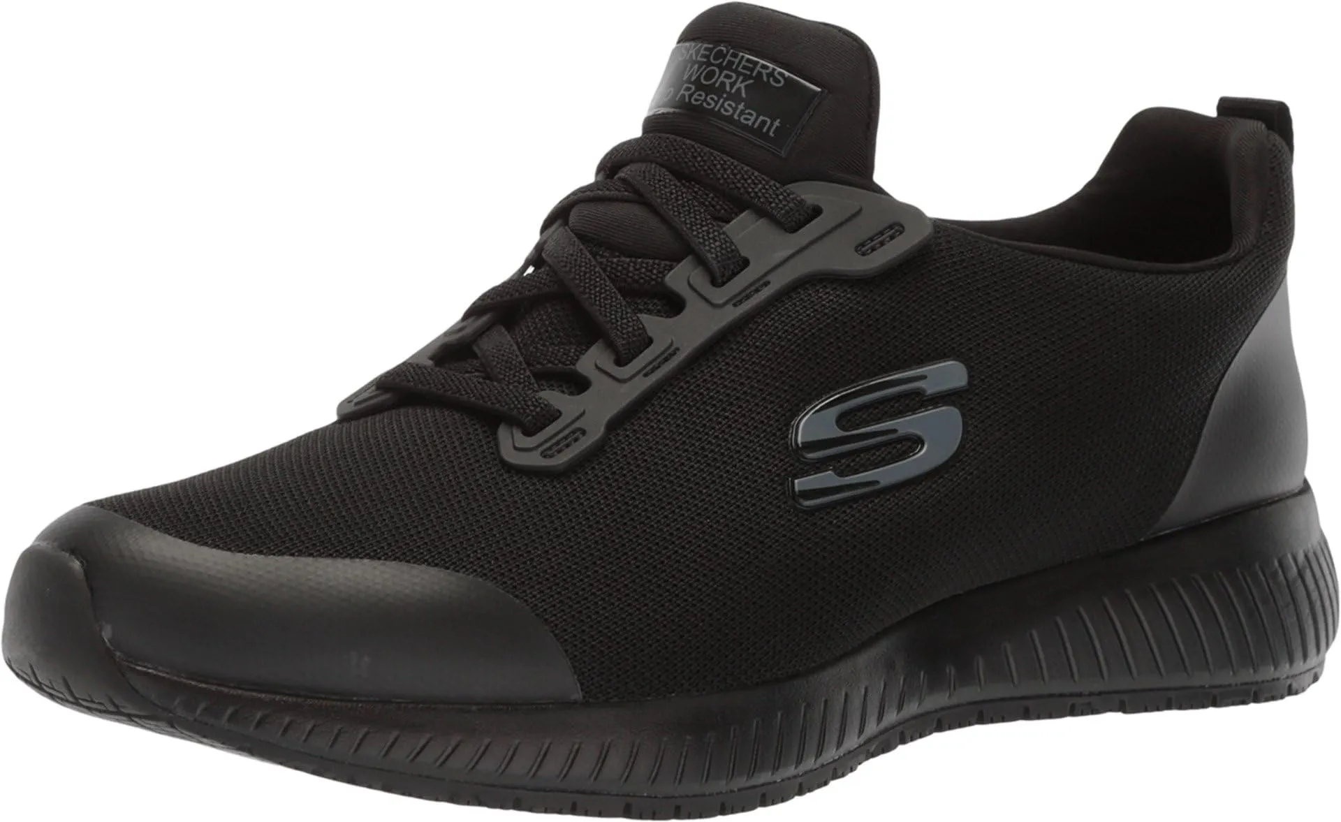 Skechers Women's Squad Sr Food Service Shoe, Black, 9.5