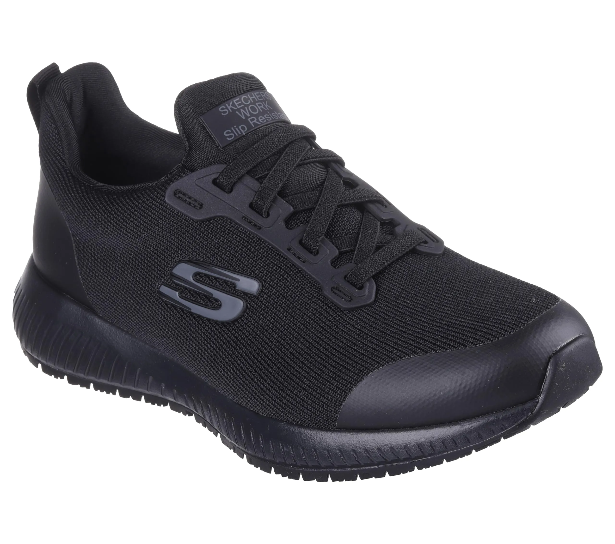Skechers Women's Squad Sr Food Service Shoe, Black, 9.5