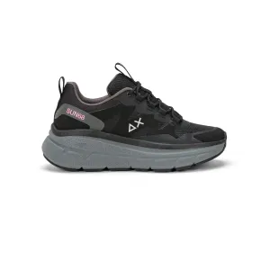 SUN68 VENUS SPORTY BLACK SNEAKERS FOR WOMEN