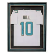 Tyreek Hill Miami Signed Framed Custom White Football Jersey BAS ITP