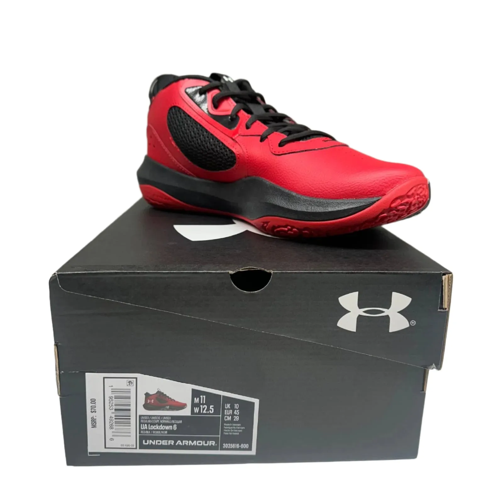 Under Armour Unisex UA Lockdown 6 Basketball Shoes – Men's Size 11 – New