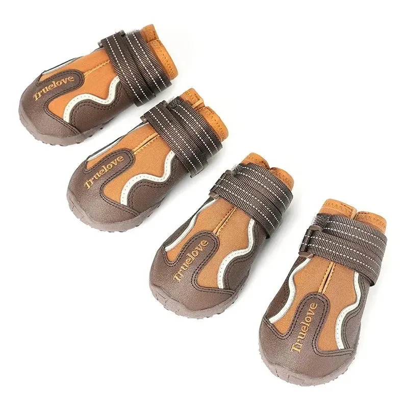 Waterproof Dog Shoes for Large & Medium Dogs - Winter Boots with TPR Sole