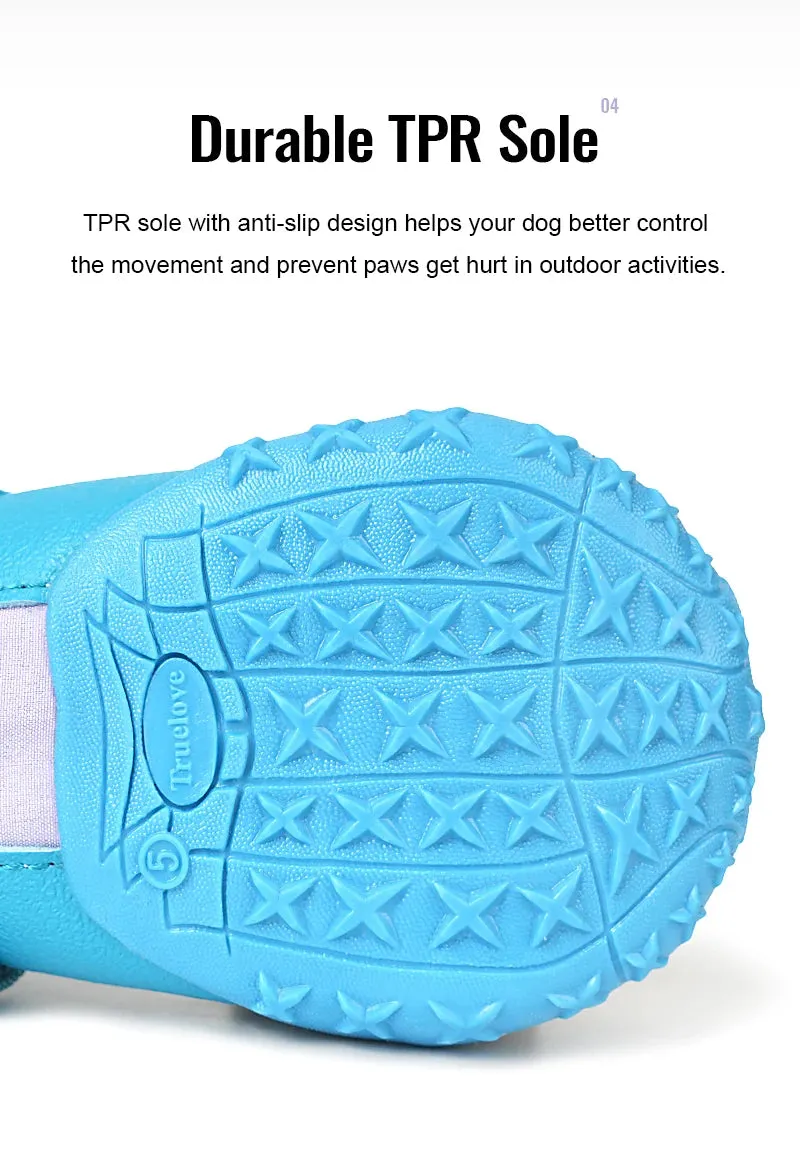 Waterproof Dog Shoes for Large & Medium Dogs - Winter Boots with TPR Sole