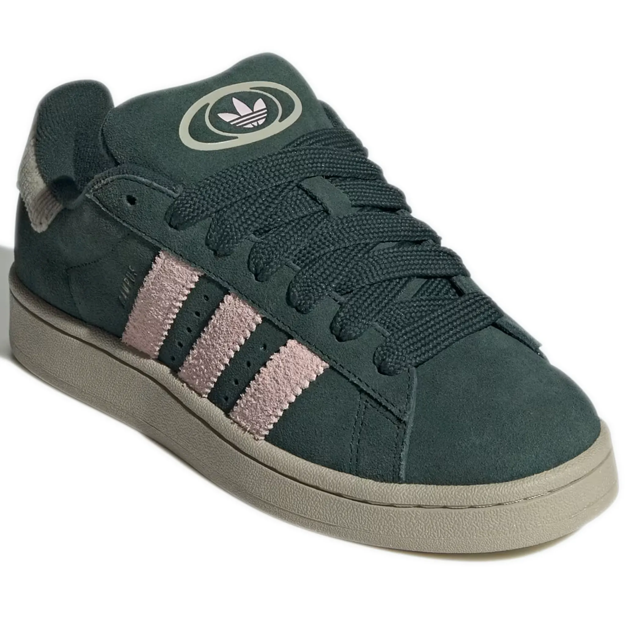 Women's Adidas Campus 00s Shoes - Mineral Green / Sandy Pink / Putty Grey