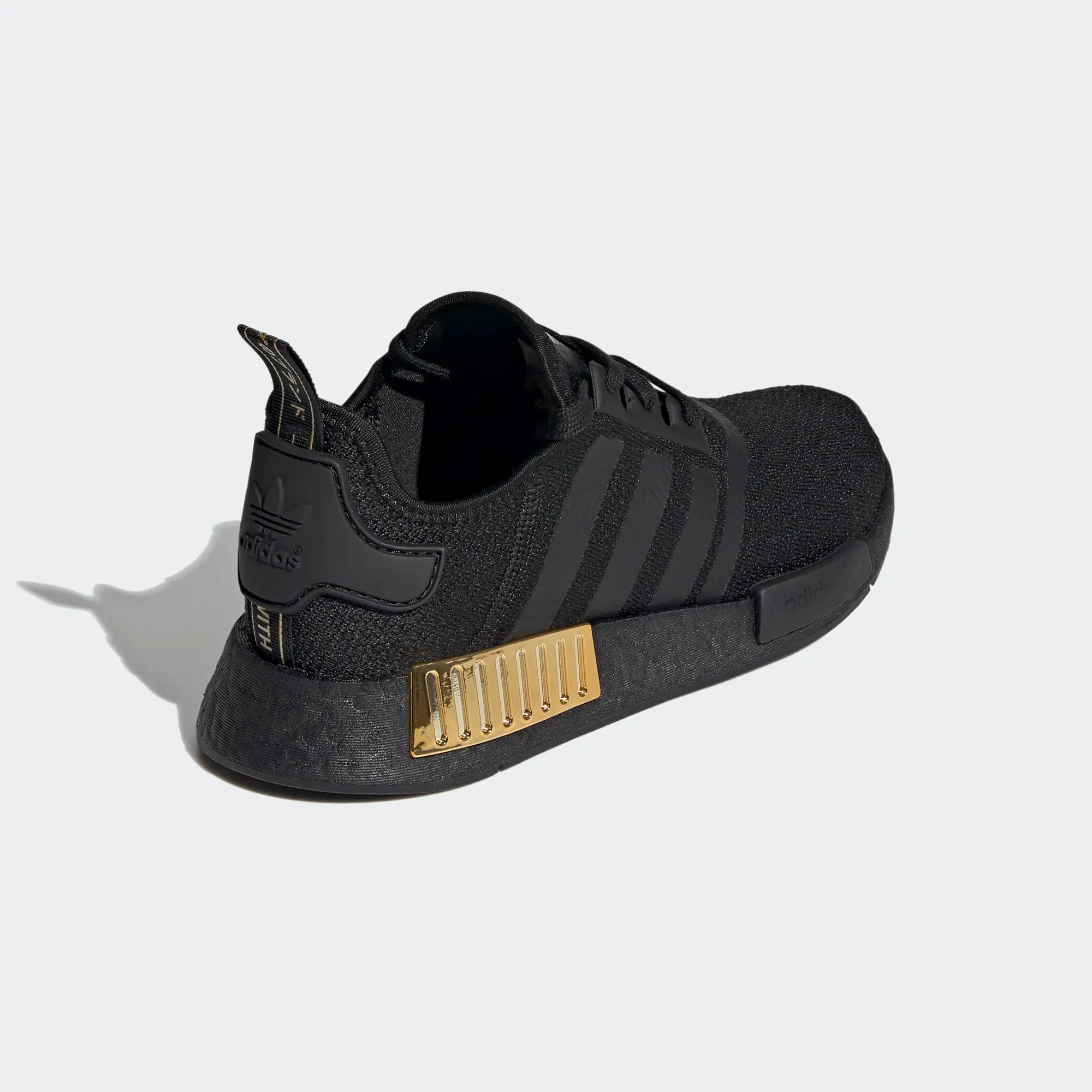 Women's adidas Originals NMD_R1 Shoes Black Gold Metallic
