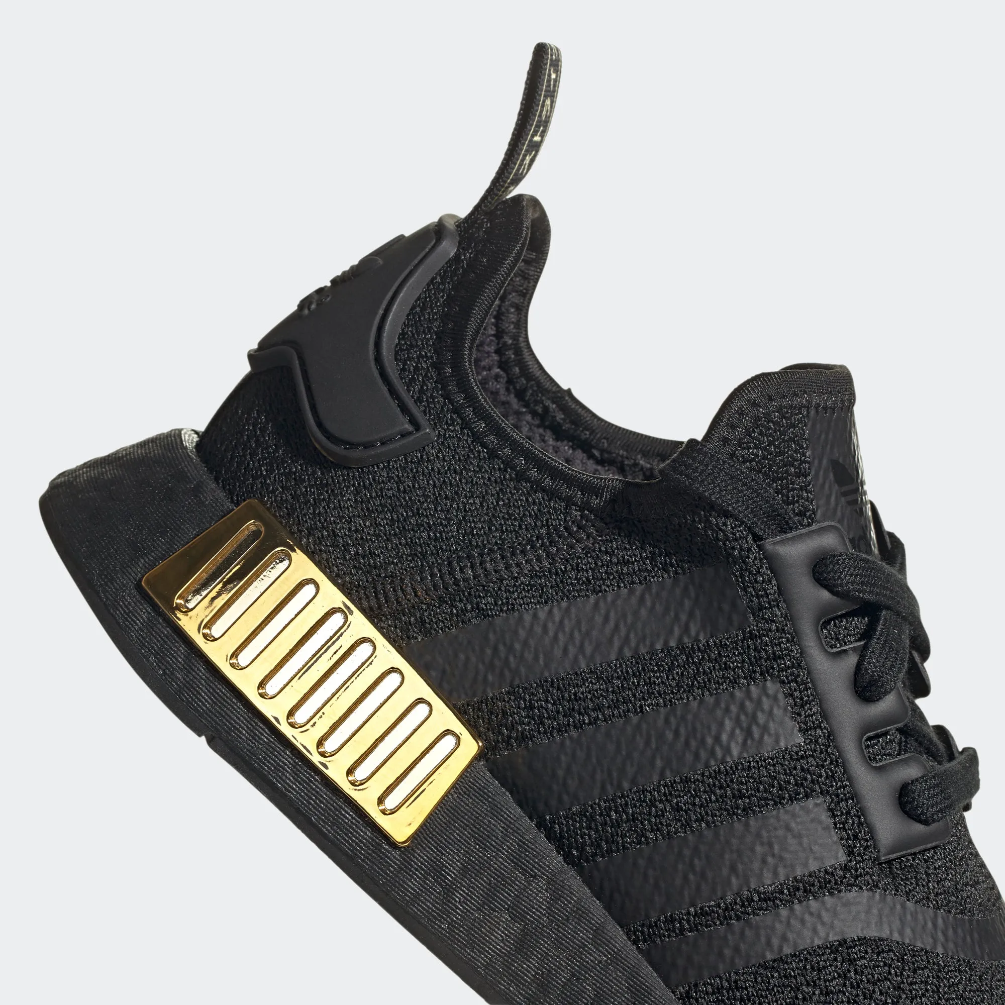 Women's adidas Originals NMD_R1 Shoes Black Gold Metallic