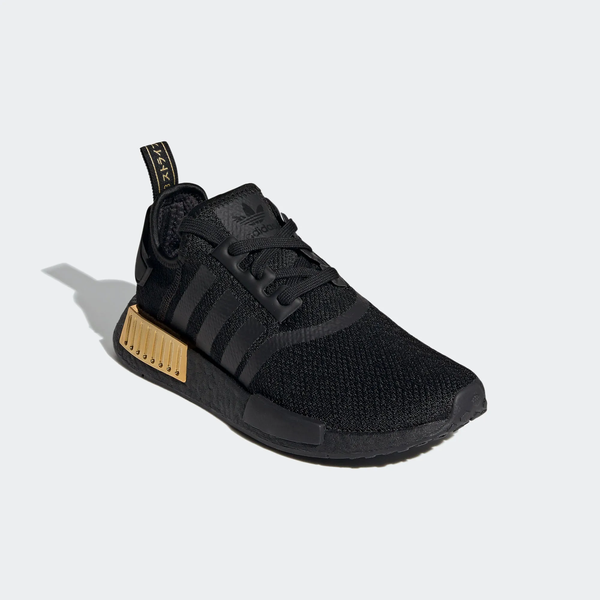 Women's adidas Originals NMD_R1 Shoes Black Gold Metallic